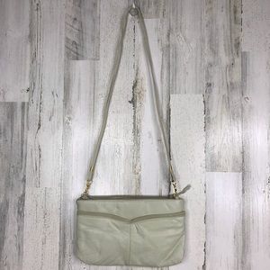 Vintage 80s leather express clutch shoulder bag